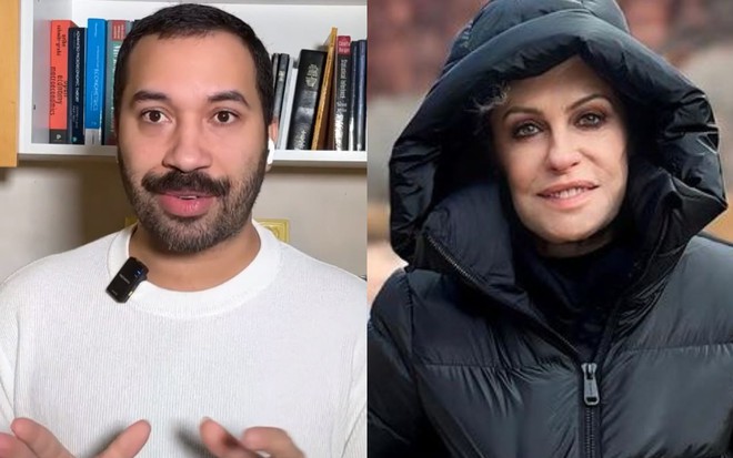 Na montagem: Gil do Vigor (à esquerda) e Ana Maria Braga (à direita)