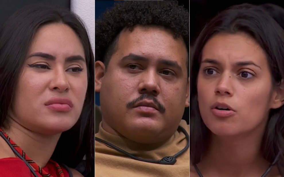 Isabelle Nogueira, Lucas Henrique e Alane Dias no BBB 24