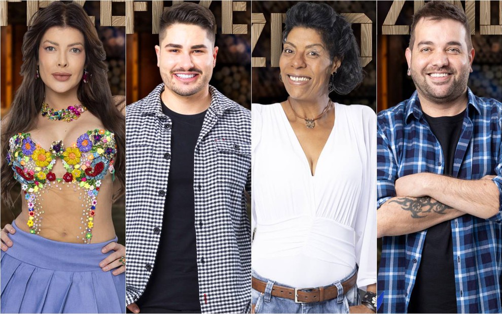 Enquete A Fazenda 15: Jaquelline, Lucas, Márcia Fu e Sander estão na roça;  votação · Notícias da TV