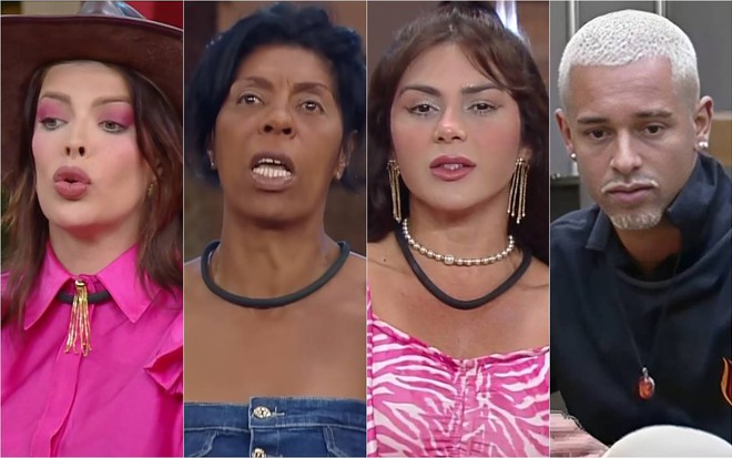 Montagem de fotos de Jaquelline, Márcia Fu, Nadja Pessoa e WL Guimarães