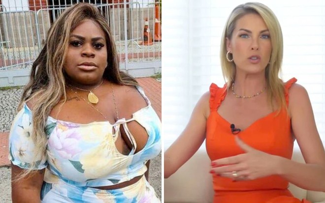 Montagem com Jojo Todynho à esquerda e Ana Hickmann à direita