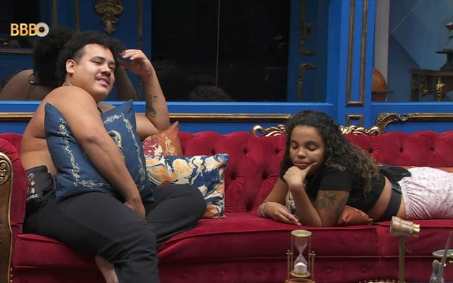 Lucas Henrique e Giovanna Pitel no BBB 24