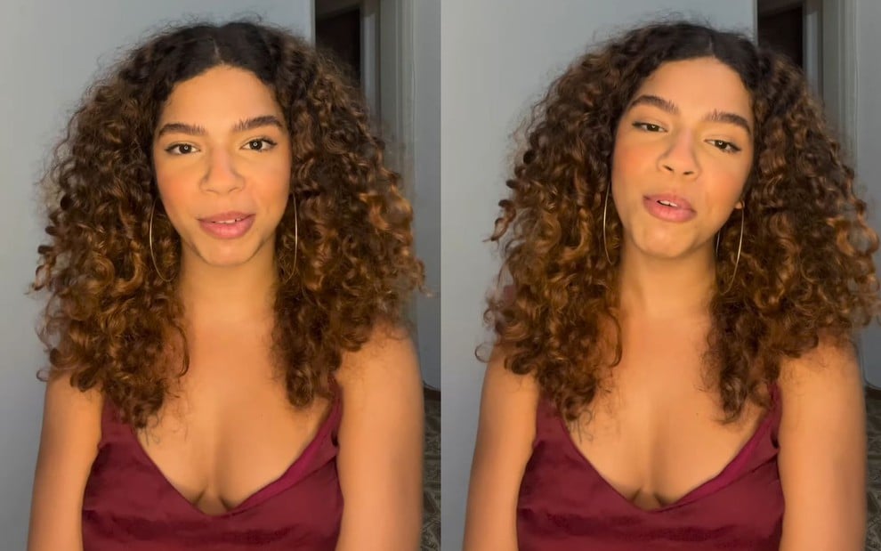 Maria Bomani em vídeo publicado no Instagram