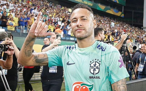 Neymar Jr. rompeu ligamento cruzado anterior em duelo do Brasil com o Uruguai em outubro - REPRODUÇÃO/INSTAGRAM