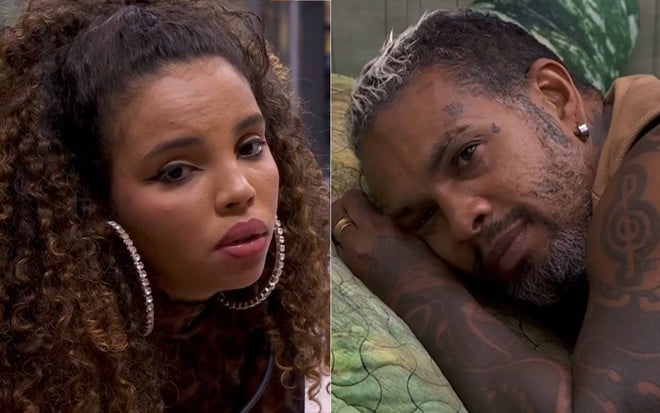 Giovanna Pitel e Rodriguinho conversando no BBB 24