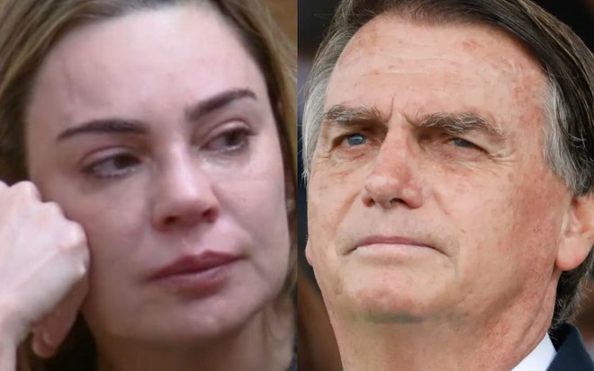 Na montagem: Rachel Sheherazade (à esquerda) e Jair Bolsonaro (à direita)