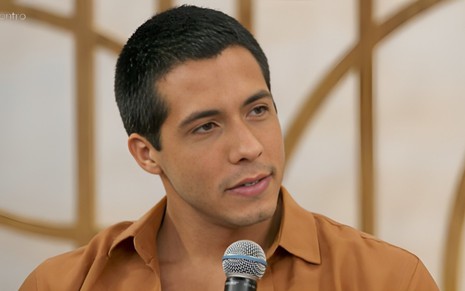 O ator Rafael Gualandi em participação no Encontro