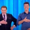 Silvio Santos (1930-2024) e Rodrigo Faro no Programa Silvio Santos de 23 de dezembro de 2018