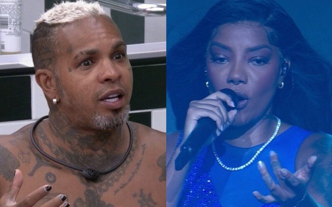 Rodriguinho (à esquerda) e Ludmilla (à direita)