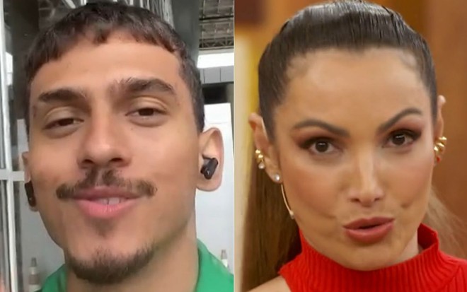 Montagem com parte do vídeo de Ruan Aguiar para o Encontro e Patrícia Poeta
