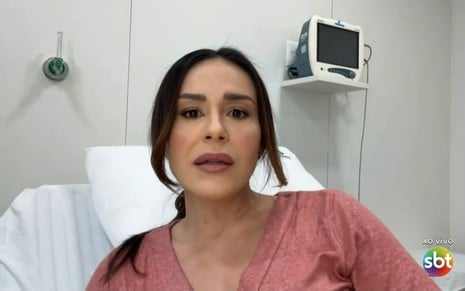 Nadja Haddad deu entrevista ao Chega Mais direto do hospital