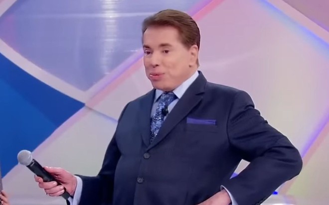 Foto de Silvio Santos no Programa Silvio Santos