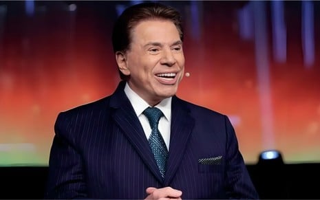 Silvio Santos em premiação no SBT