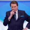 Foto de Silvio Santos durante programa no SBT