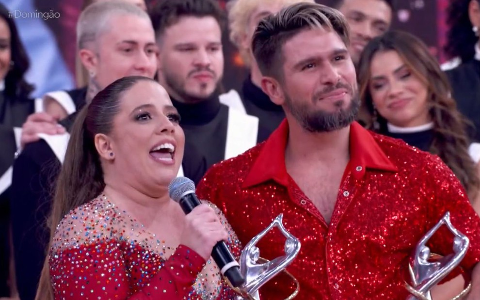 Tati Machado e Diego Maia na Dança dos Famosos