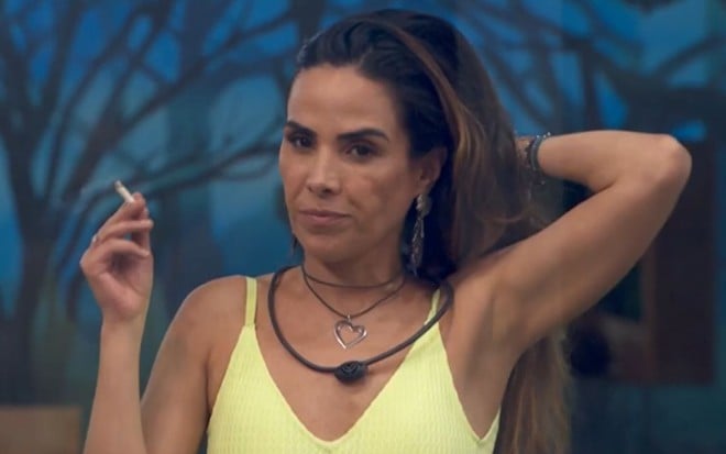 Wanessa Camargo fumando no BBB 24