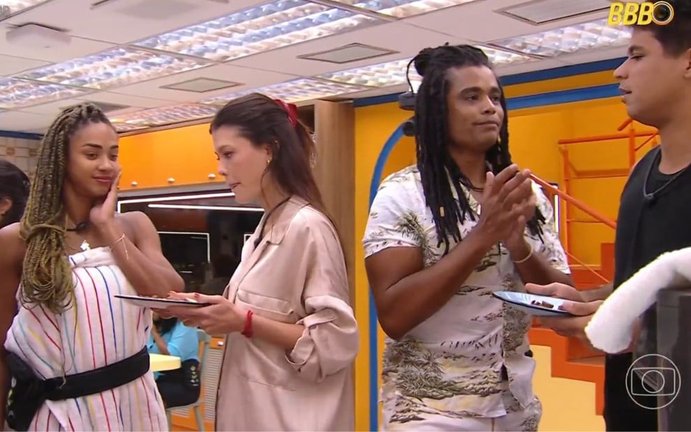 Foto mostra participantes do BBB 25