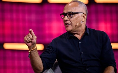 Amauri Soares, diretor-executivo da TV e dos Estúdios Globo, durante apresentação na Web Summit Rio, em 27/4/25