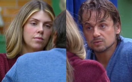 Montagem de fotos de Ana Bruna e Daniel Erthal