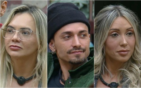 Montagem de fotos de Ana Paula, Diego e Talira