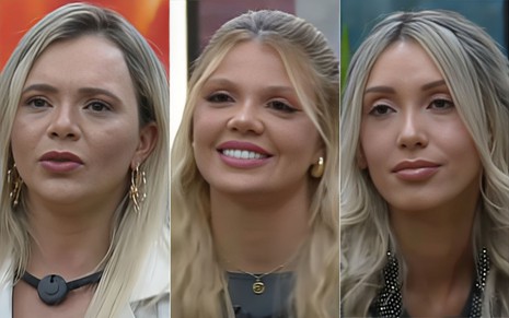 Montagem com Ana, Giovanna e Talira no Power Couple Brasil 7