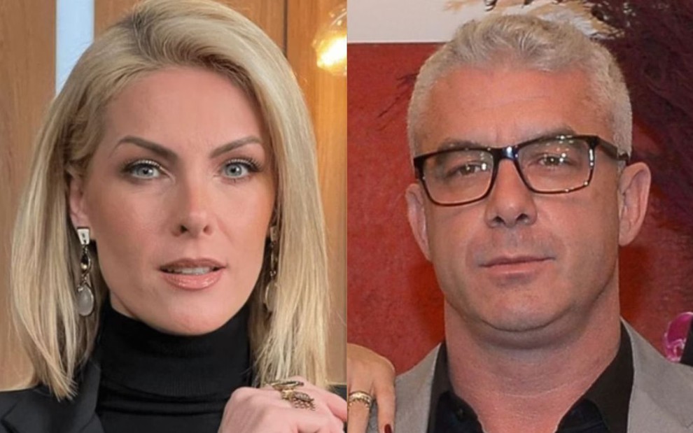 Na montagem estão: Ana Hickmann (à esquerda) e Alexandre Correa (à direita)