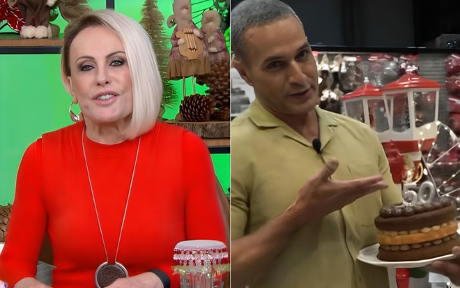 Ana Maria Braga e Fabricio Battaglini no Mais Você