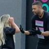 Foto mostra o casal O casal Ana Paula e Antony durante Prova dos Homens no Power Couple