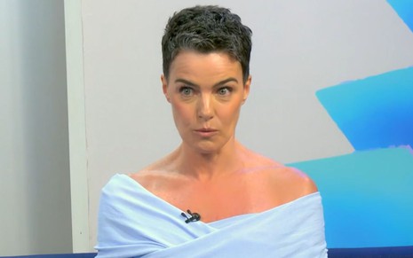 Ana Paula Arósio em videocast do Fantástico, na Globo