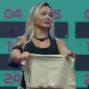 Foto mostra Ana Paula durante prova