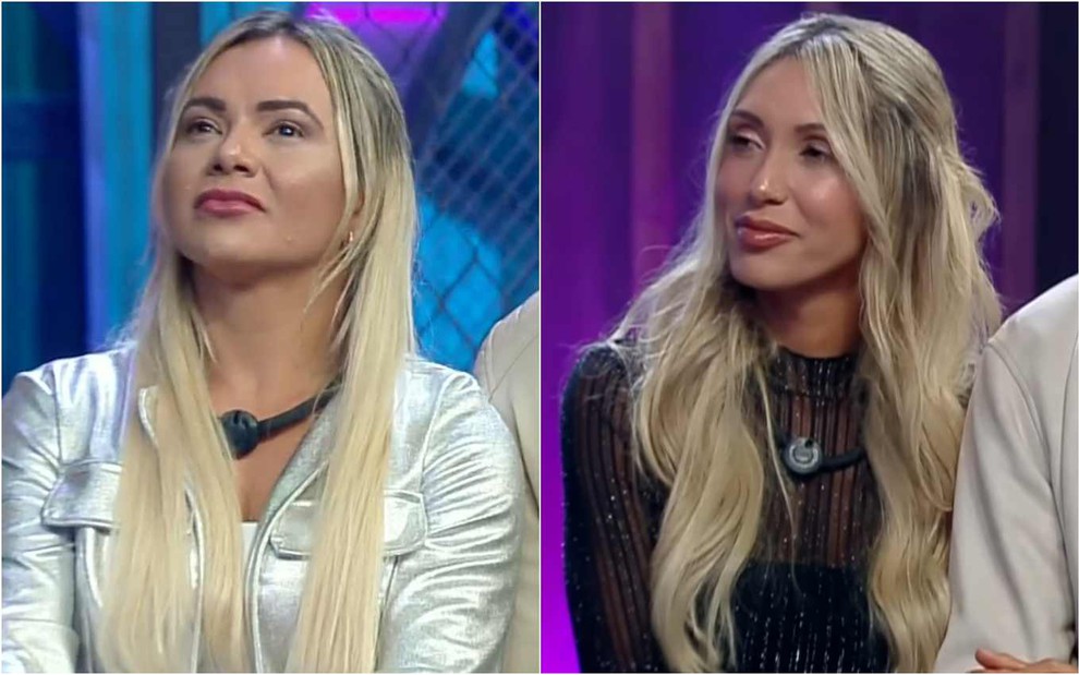 Montagem de fotos de Ana Paula e Talira no Power Couple Brasil