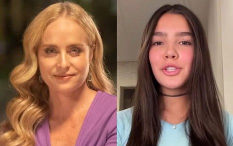 Na montagem: Angélica (à esquerda) e Duda Guerra (à direita)