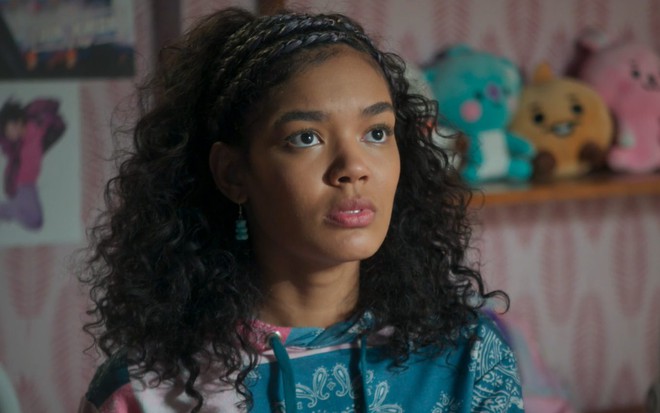 Bia Santana em cena da novela Volta por Cima
