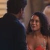 De costas na imagem, Breno da Matta conversa com Taís Araujo em cena da novela Vale Tudo