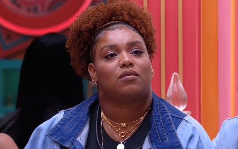 Camilla Maia no dia de sua eliminação no BBB 25