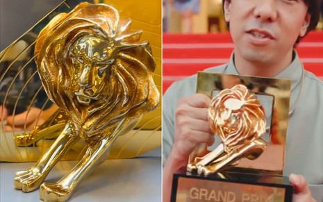 O troféu de Leão do Festival de Publicidade de Cannes