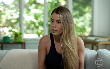 Carol Cabrino, esposa de Marquinhos, no Fantástico
