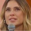 Carolina Dieckmann chorando no Encontro