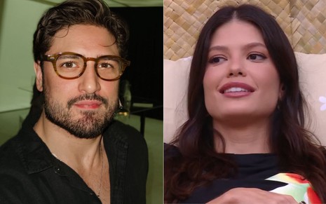 Montagem com Daniel Rocha no Instagram e Vitória Strada no BBB 25