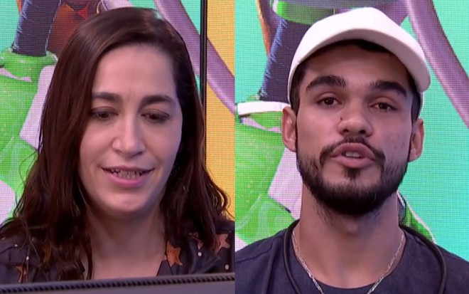 Na montagem: Daniele Hypolito (à esquerda) e João Pedro Siqueira (à direita) no raio-x