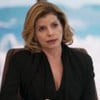 Debora Bloch com expressão séria em cena como Odete na novela Vale Tudo