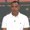 Denilson com expressão séria no programa Jogo Aberto