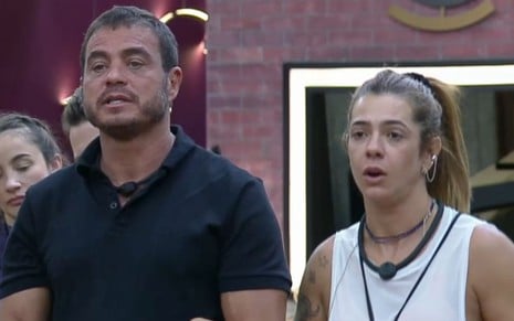 Foto de Dhomini e Adriana no Power Couple