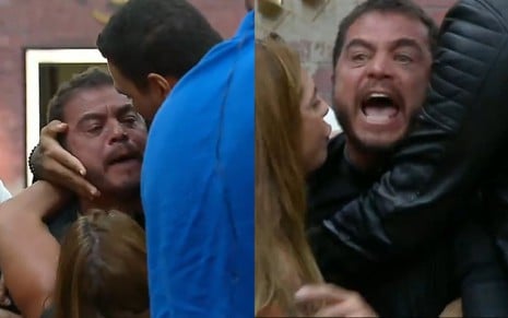 Montagem de fotos de Dhomini no Power Couple