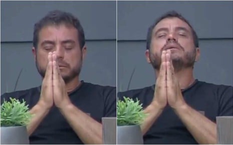 Montagem de fotos de Dhomini no Power Couple Brasil