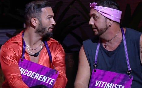 Montagem de fotos de Diego e Edy no BBB 25