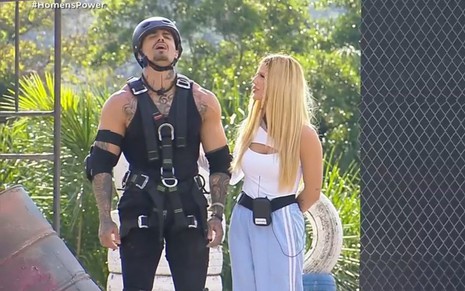 Foto mostra Diego e Giovanna no Power Couple