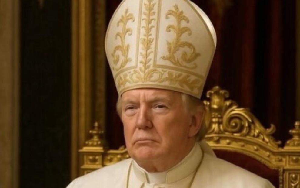Donald Trump em foto criada pela inteligência artificial
