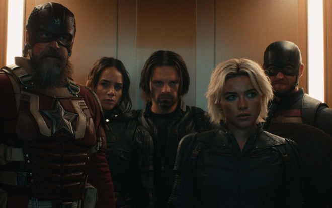 Elenco de Thunderbolts* no elevador