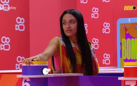 Foto de Eva Pacheco na Prova do Líder do BBB 25